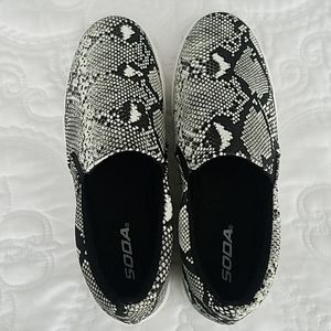 Snakeskin SODA Tennis Shoes
